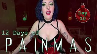 DAY 10 – 12 DAYS OF PAINMAS – Preview – Christmas CBT & Pain Play Slave Tasks by Miss Faith Rae with BDSM Instructions & Femdom POV – HD 1080p MP4